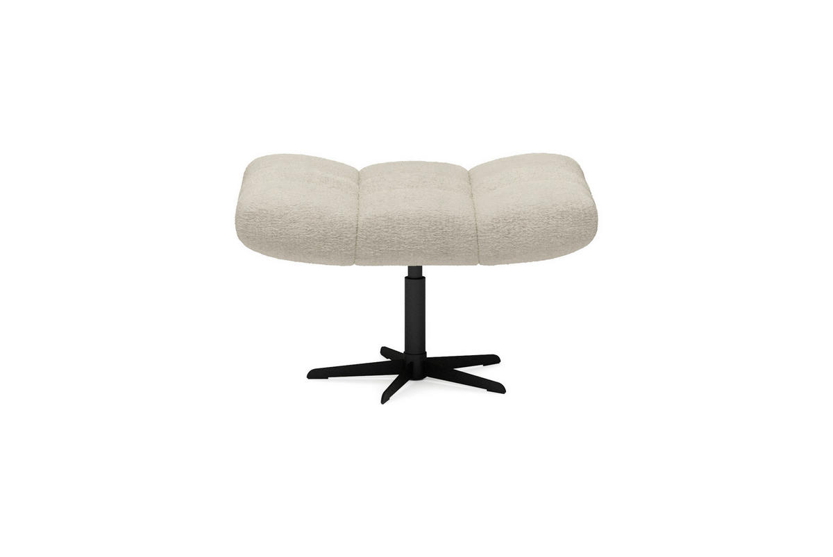 TABURE 69/42/46 cm  krem  - crna/krem, Dizajnerski, tekstil/metal (69/42/46cm) - Esposa