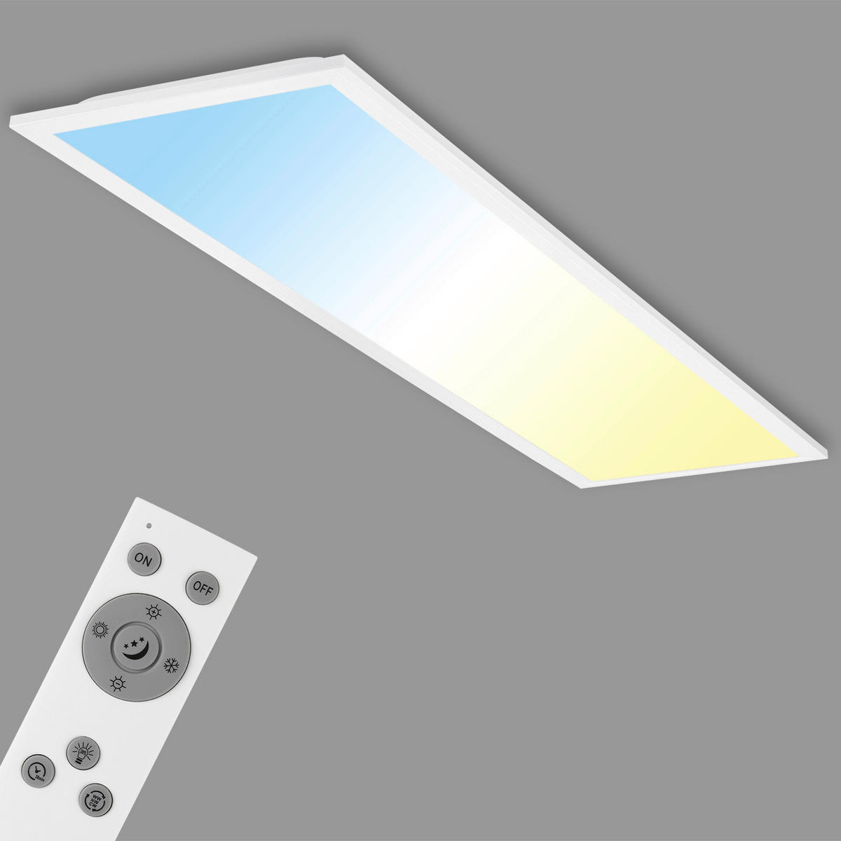 LED-DECKENLEUCHTE 100/25/6 cm   - Weiß, Design, Kunststoff (100/25/6cm)