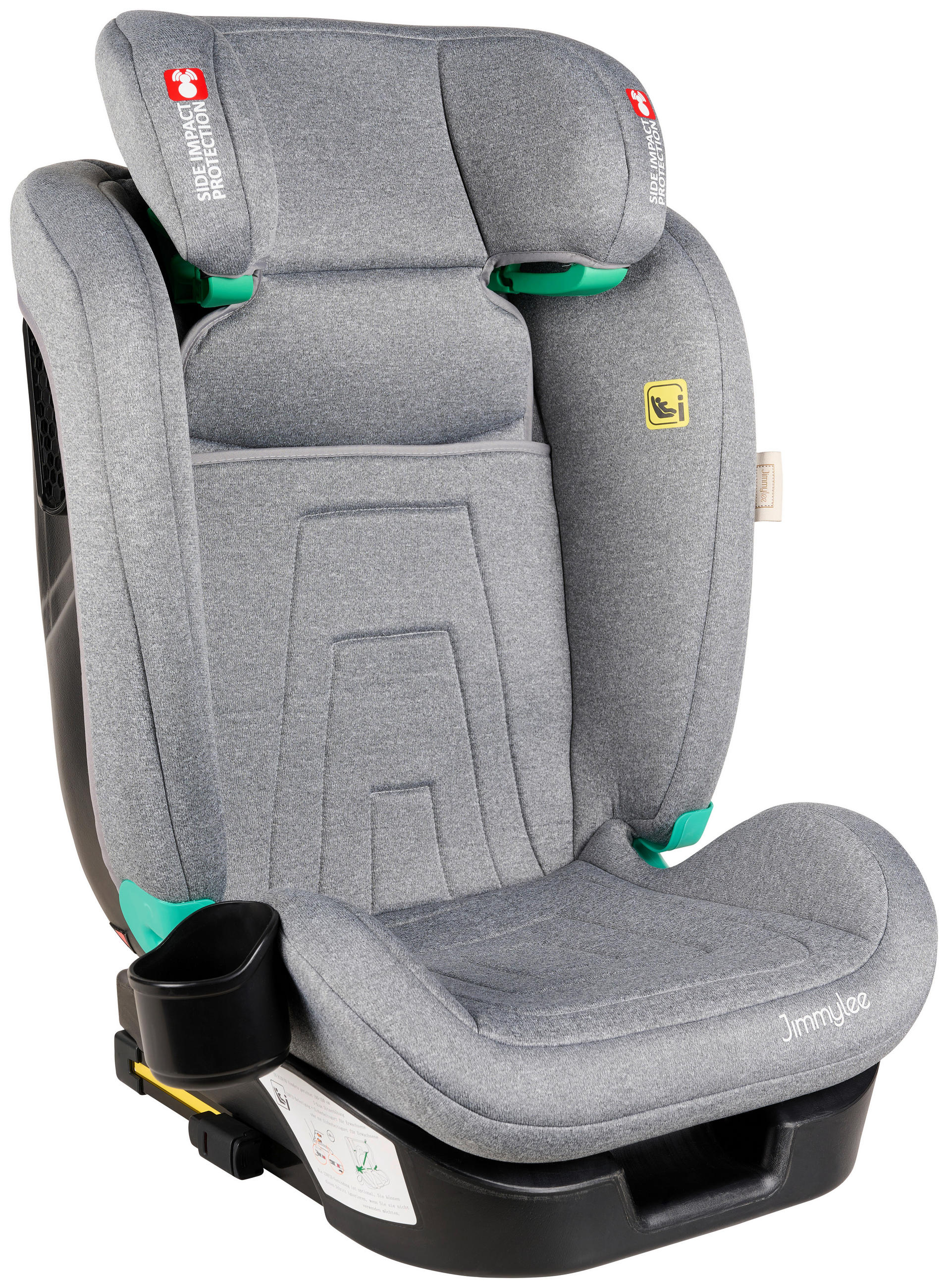 AUTO-SEDIŠTE ZA DECU HIGHWAYFIX II - siva, Osnovno, tekstil/plastika (44/49/80cm) - Jimmylee