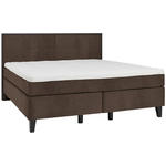 BOXSPRINGBETT 160/200 cm  in Braun  - Schwarz/Braun, Design, Holz/Textil (160/200cm) - Hom`in