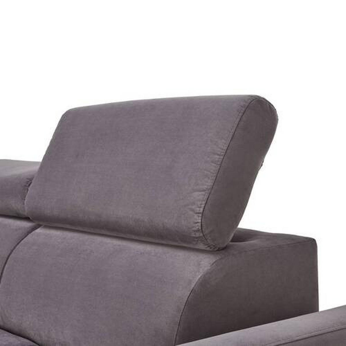 WOHNLANDSCHAFT in Velours Beige  - Beige/Schwarz, Design, Textil/Metall (172/340/191cm) - Stylife