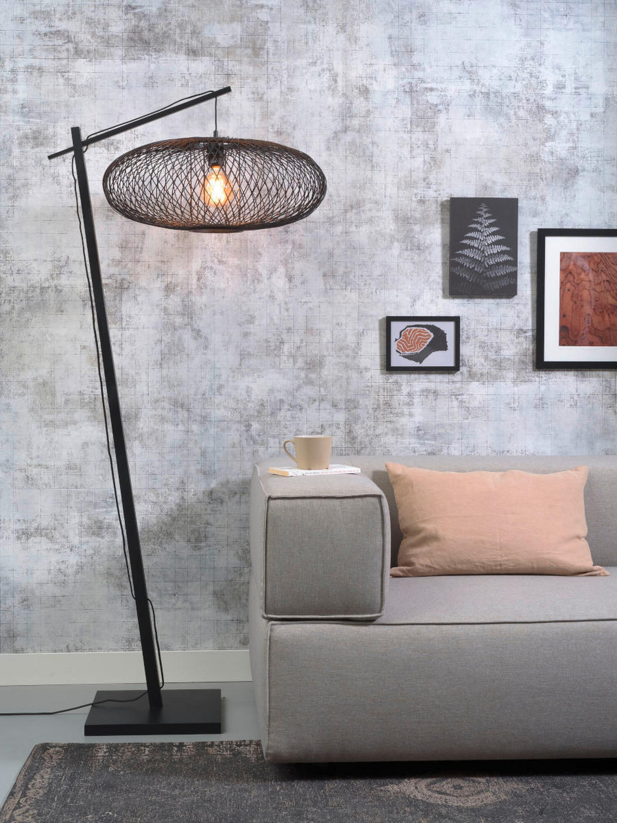 GOLVLAMPA GOOD&MOJO     - svart, Trend (176/60/80cm) - Good & Mojo