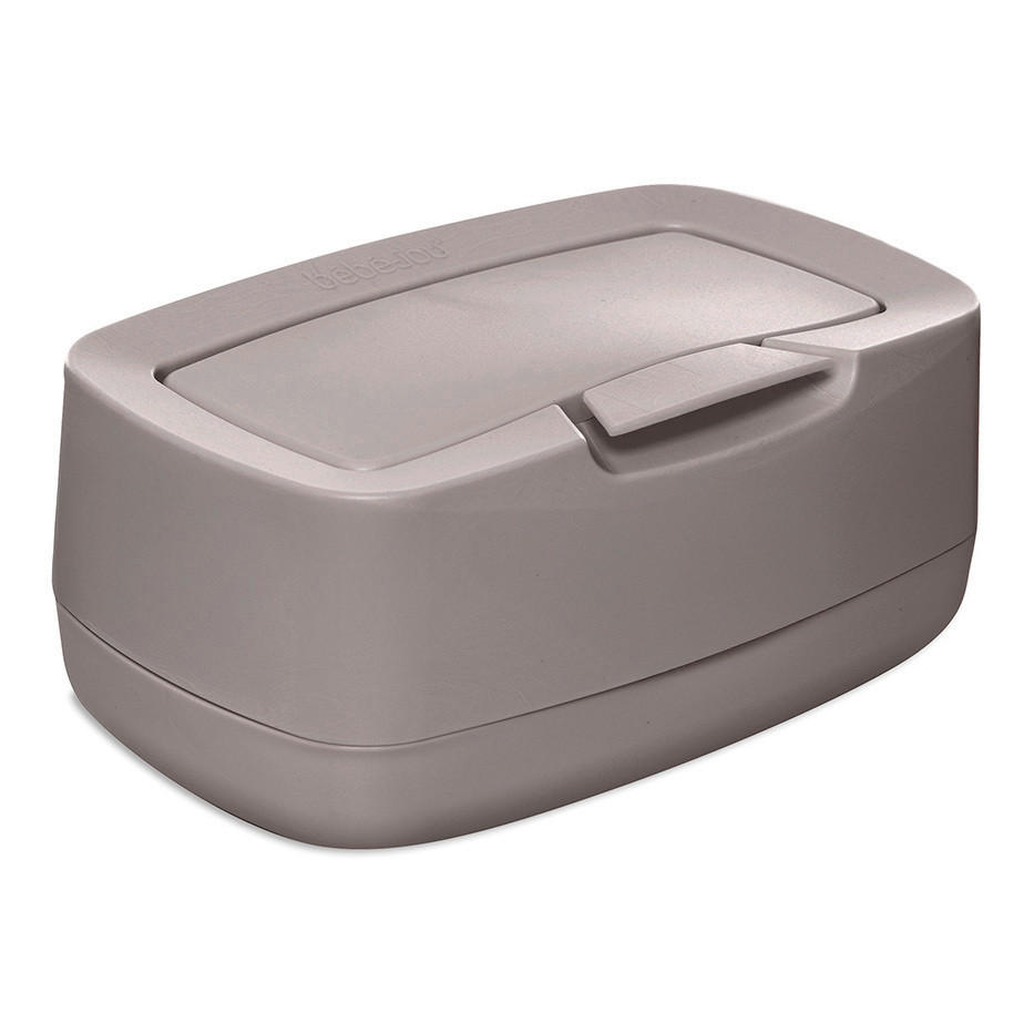 FEUCHTTÜCHER-BOX Chalk Brown  - Graubraun, Basics, Kunststoff (21/13/9cm) - Bebe Jou