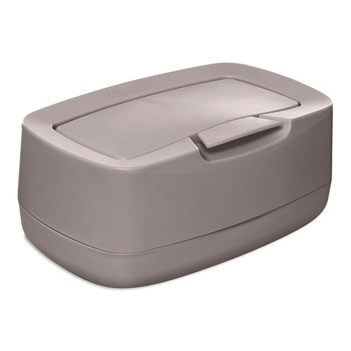 FEUCHTTÜCHER-BOX Chalk Brown  - Graubraun, Basics, Kunststoff (21/13/9cm) - Bebe Jou