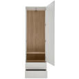 GARDEROBENSCHRANK  in 60/196/39 cm  - Schwarz/Weiß, Design, Holz (60/196/39cm) - Johann Jakob