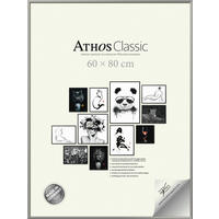 BILDERRAHMEN - Silberfarben, Basics, Papier/Holzwerkstoff (60/80/1,8cm)