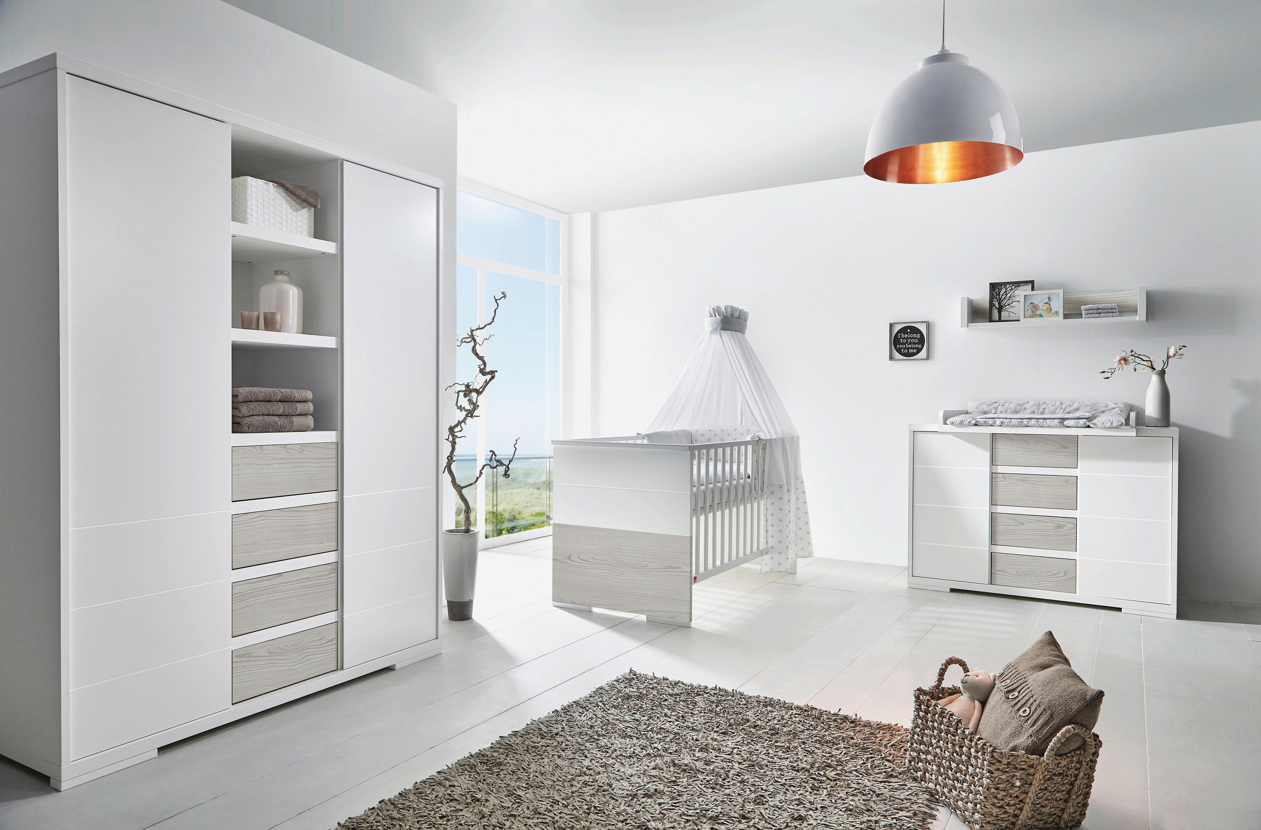BABYZIMMER Maxx Boathouse  - Weiß/Pinienfarben, Basics, Holz/Holzwerkstoff - Schardt