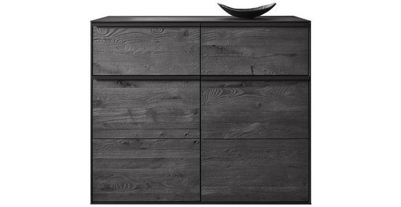 SCHUHSCHRANK 117/98/39 cm - Anthrazit/Schwarz, Design, Holz/Metall (117/98/39cm) - Johann Jakob