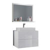 BADEZIMMER 3-teilig  in 60 cm  - Weiss, Modern, Glas/Keramik (60cm) - MID.YOU