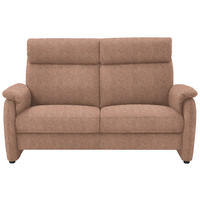 2,5-SITZER in Flachgewebe Aprikose  - Aprikose/Schwarz, KONVENTIONELL, Textil/Metall (178/107/97cm) - Pure Home Comfort
