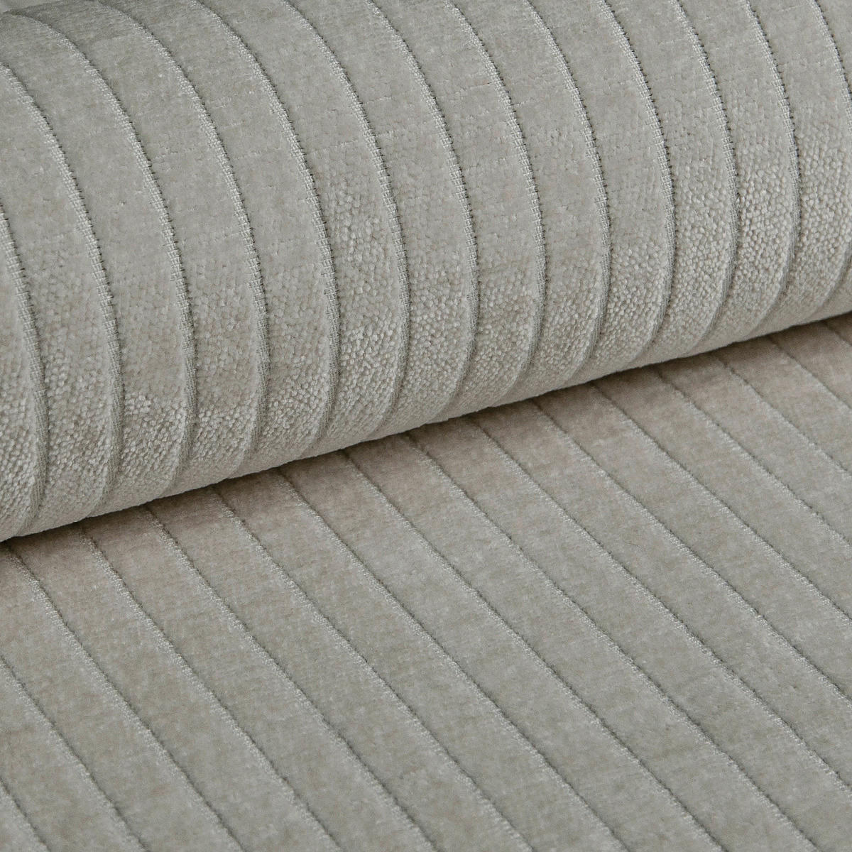 BIGSOFA Flachgewebe Creme  - Chromfarben/Creme, KONVENTIONELL, Textil/Metall (256/68/122cm) - Carryhome