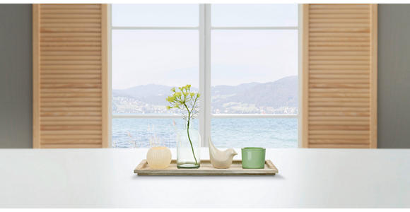 KERZENHALTER-SET - Multicolor, LIFESTYLE, Glas/Holz (40/12,5/11cm) - Ambia Home