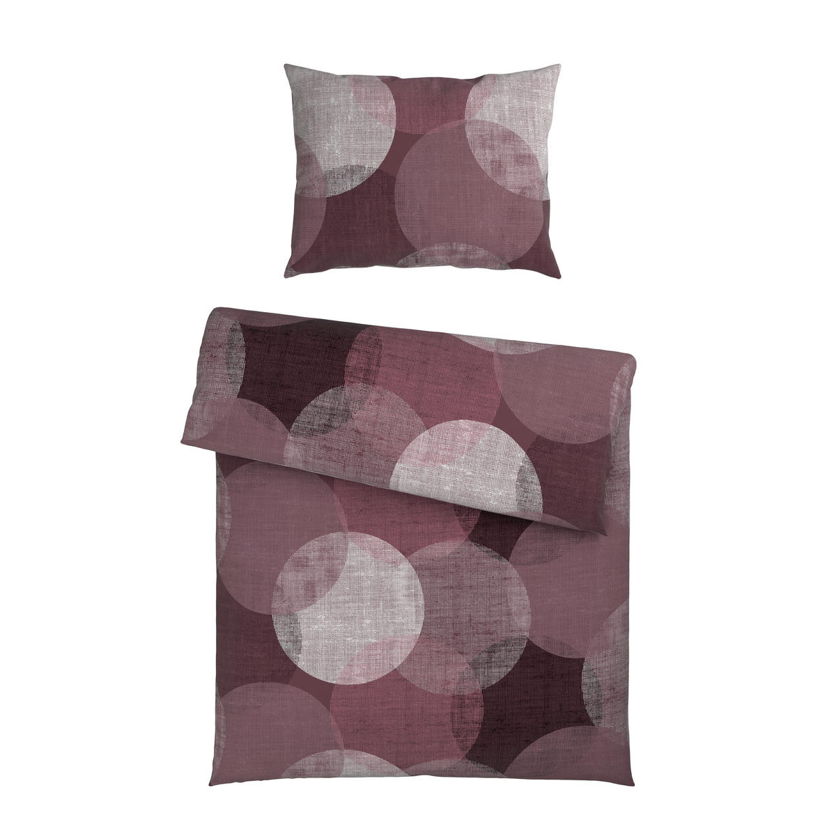 POSTEĽNÁ BIELIZEŇ, flanel, hnedofialová, 140/220 cm - hnedofialová, textil (140/220cm) - Esposa
