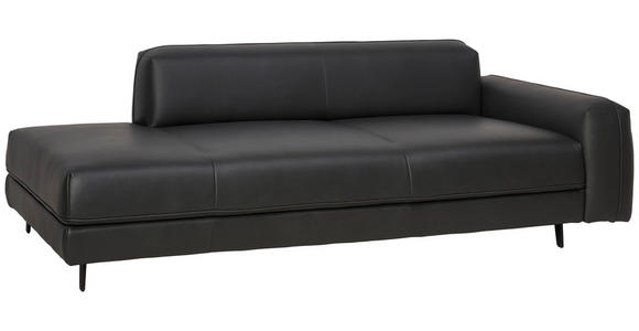 2,5-SITZER  in Echtleder Anthrazit   - Anthrazit, Design, Leder/Metall (226/70/109cm) - Johann Jakob