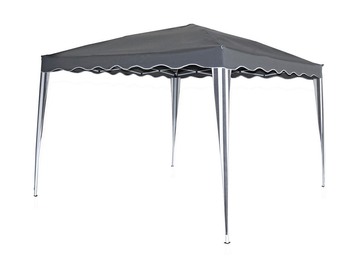 PAVILLON 295/260/295 cm   - Grau, Basics, Kunststoff/Metall (295/260/295cm) - Gardenson