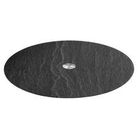 TORTATARTÓ ÁLLVÁNY 33 cm   - fekete/antracit, Design, Üveg/fém (33cm) - Leonardo