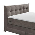 BOXSPRINGBETT 180/200 cm  in Braun  - Schwarz/Braun, KONVENTIONELL, Kunststoff/Textil (180/200cm) - Esposa