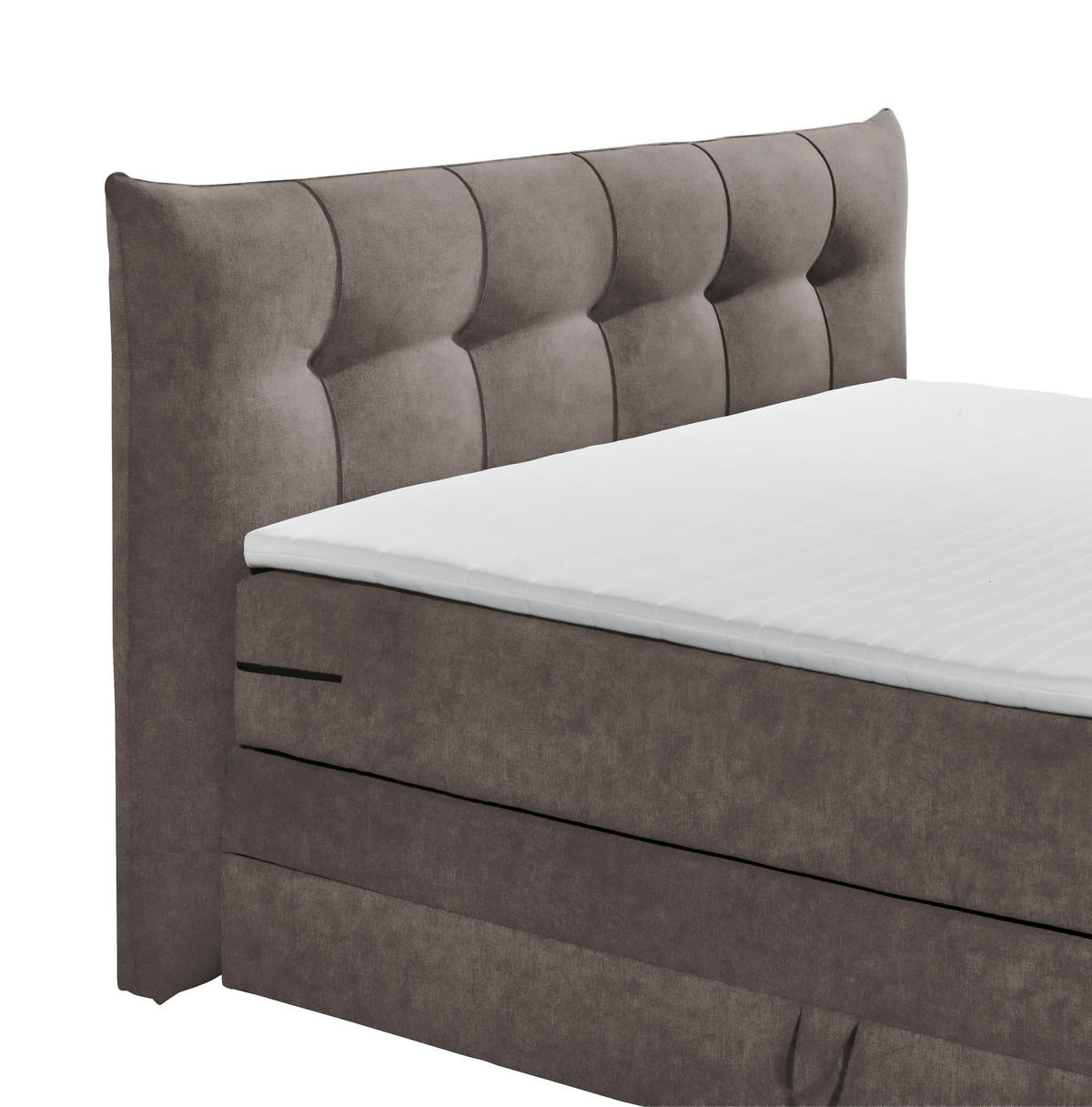BOXSPRINGBETT 180/200 cm  in Braun  - Schwarz/Braun, KONVENTIONELL, Kunststoff/Textil (180/200cm) - Esposa