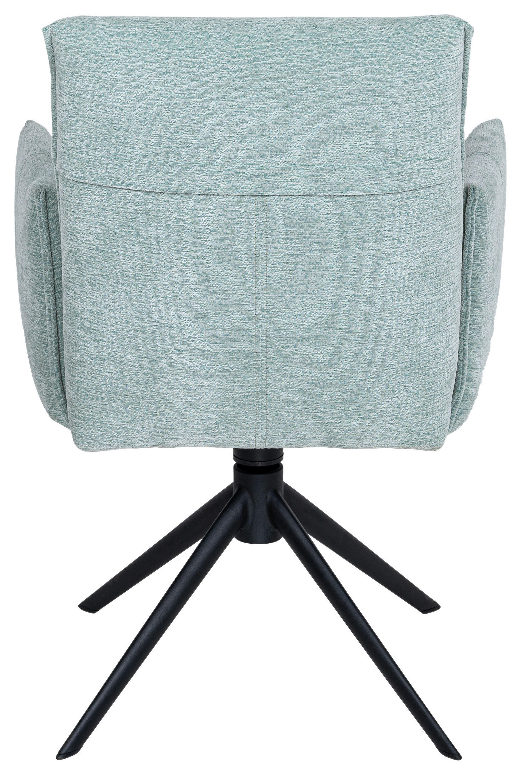 ARMLEHNSTUHL  in Eisen Chenille  - Jadegrün/Schwarz, Design, Textil/Metall (58/91/58,5cm) - Valnatura