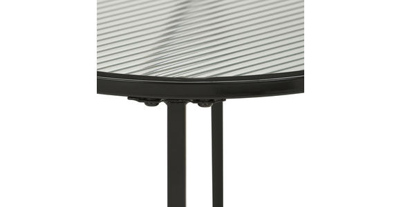 BEISTELLTISCH 40/40/50 cm Schwarz rund  - Schwarz, Basics, Glas/Metall (40/40/50cm) - Xora