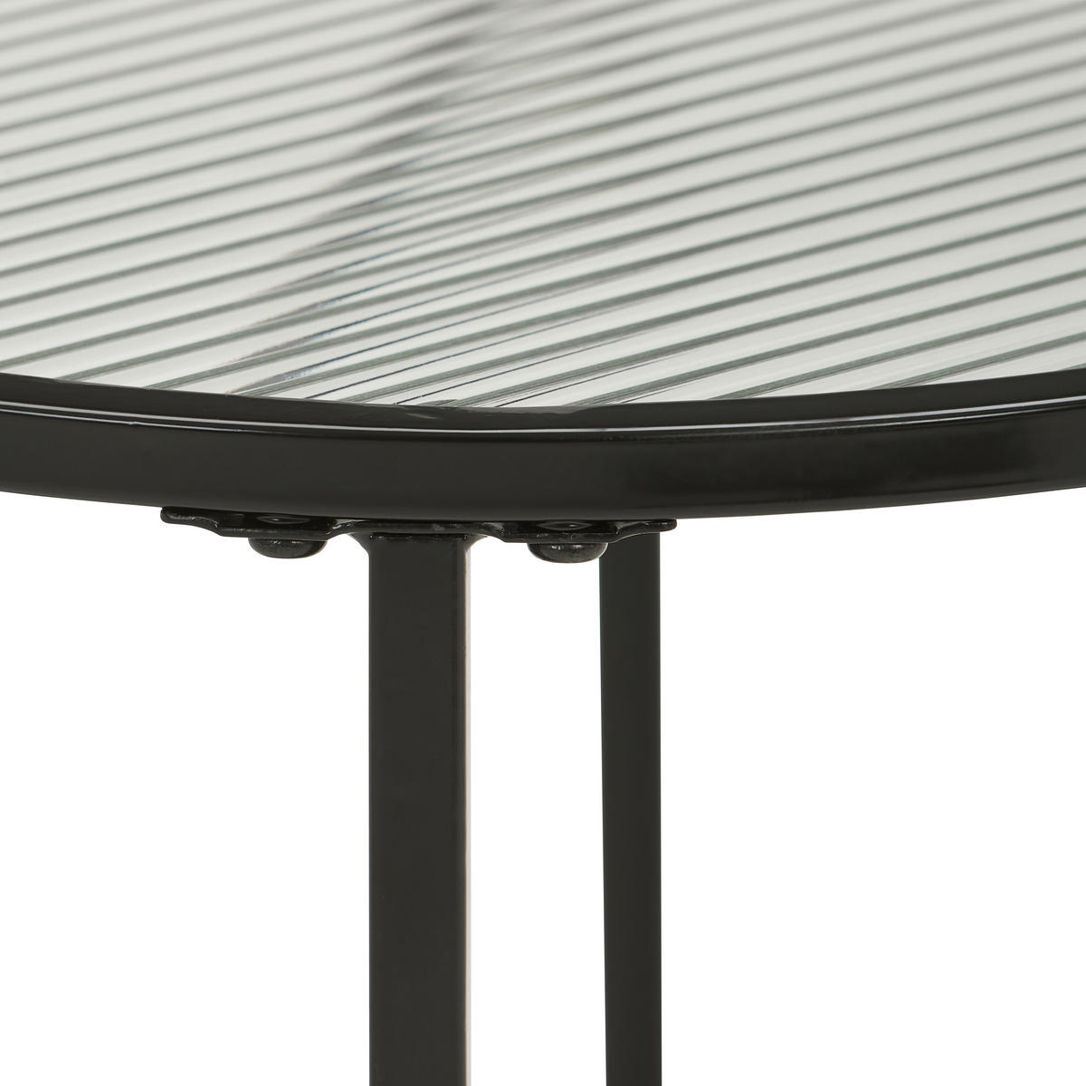 BEISTELLTISCH 40/40/50 cm Schwarz rund  - Schwarz, Basics, Glas/Metall (40/40/50cm) - Xora