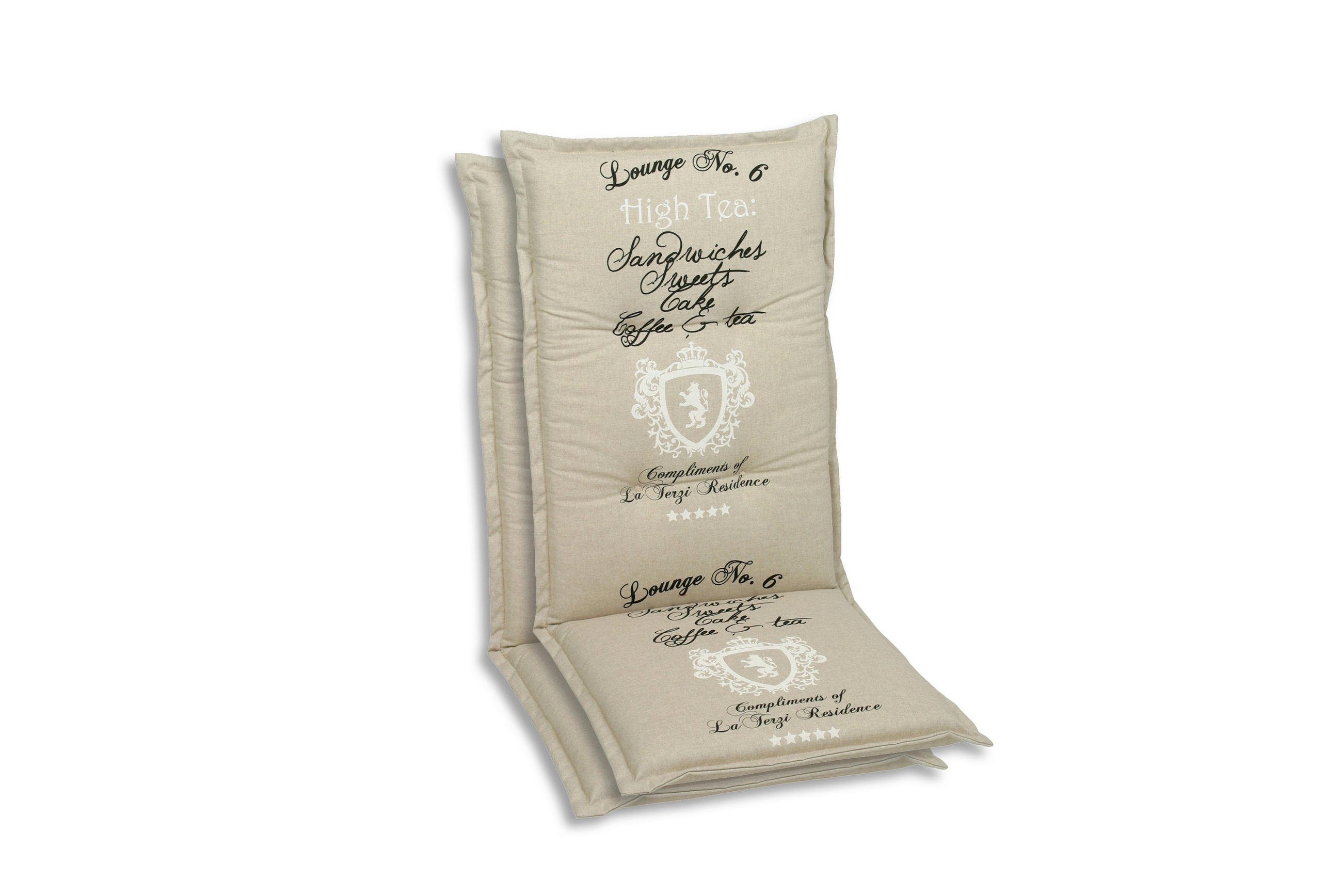 XXXLutz Sesselauflagenset Beige 50x7x120 cm