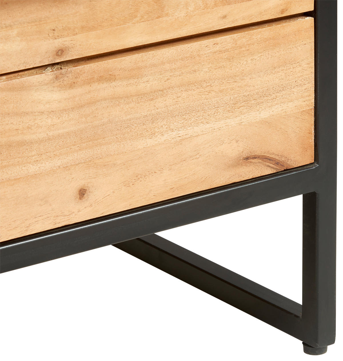 LOWBOARD Urban Garden 2.0  in 135/54/47 cm  - Schwarz/Honig, Design, Holz/Metall (135/54/47cm) - MID.YOU