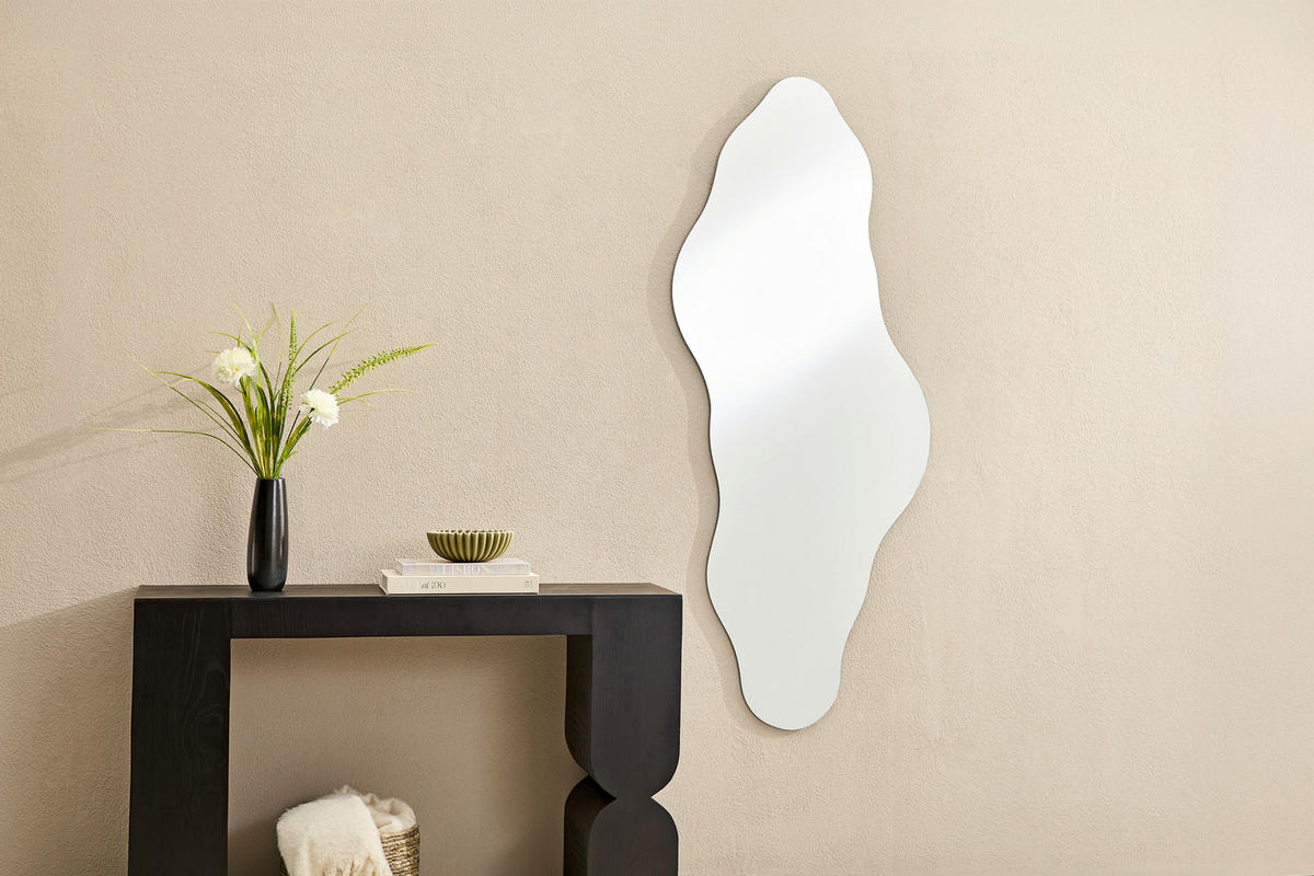 WANDSPIEGEL 160/65/1,3 cm    in organisch  - Klar, Design, Glas (160/65/1,3cm) - Xora