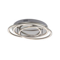LED-DECKENLEUCHTE 52,5/9,5 cm   - Chromfarben/Alufarben, Design, Metall (52,5/9,5cm) - Briloner