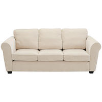 3-SITZER-SOFA Chenille Beige  - Beige/Schwarz, KONVENTIONELL, Kunststoff/Textil (226/88/86cm) - Carryhome