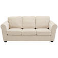 3-SITZER-SOFA  in Chenille Beige  - Beige/Schwarz, KONVENTIONELL, Kunststoff/Textil (226/88/86cm) - Carryhome