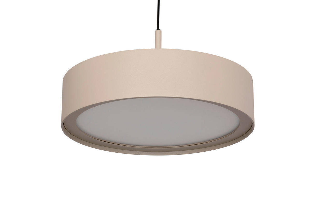 ZÁVESNÉ LED SVIETIDLO, 46.5/180 cm  - piesková, Design, kov (46.5/180cm) - Dieter Knoll