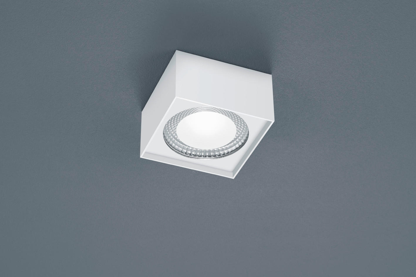 AUFBAULEUCHTE Kari 12/12/7 cm   - Weiß, KONVENTIONELL, Metall (12/12/7cm) - Helestra