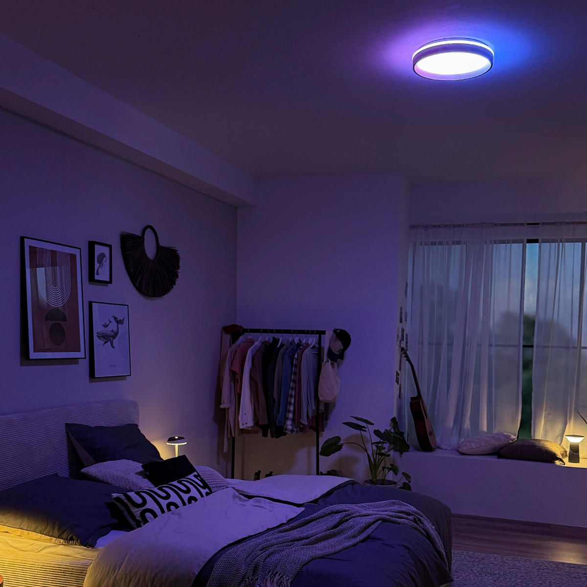 LED-DECKENLEUCHTE Aurie Glow 39/8 cm   - Beige, KONVENTIONELL, Kunststoff (39/8cm) - Briloner