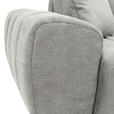 ECKSOFA Hellgrau Flachgewebe  - Hellgrau/Schwarz, KONVENTIONELL, Holz/Textil (275/180cm) - Carryhome