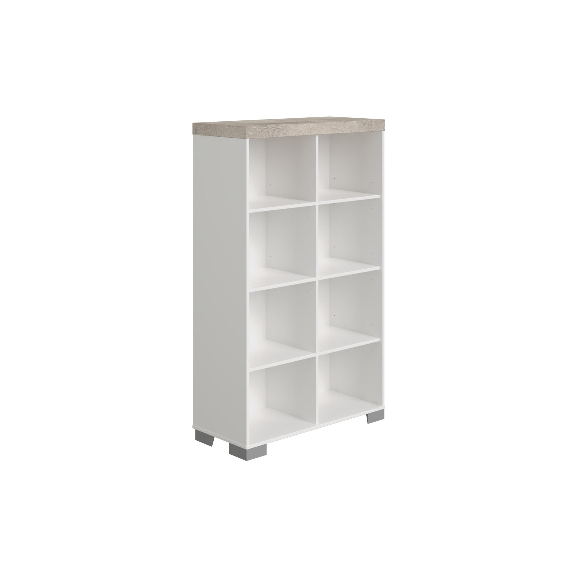 Paidi Babyregal Kira Eiche Nautik/Kreideweiß Weiß, Eiche, Grau 90.9x147.0x37.9 cm