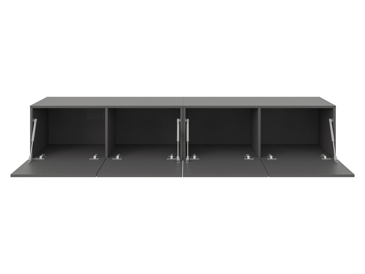 LOWBOARD  in 200/36,7/42 cm  - Anthrazit, Design, Holzwerkstoff (200/36,7/42cm) - Hom`in