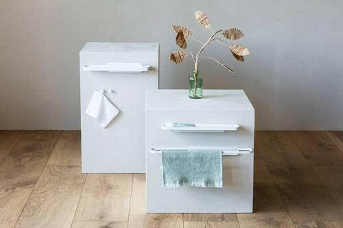 BADEZIMMERREGAL 42.1/4.4/8.6 cm  - Weiß, Basics, Metall (42.1/4.4/8.6cm) - Brabantia