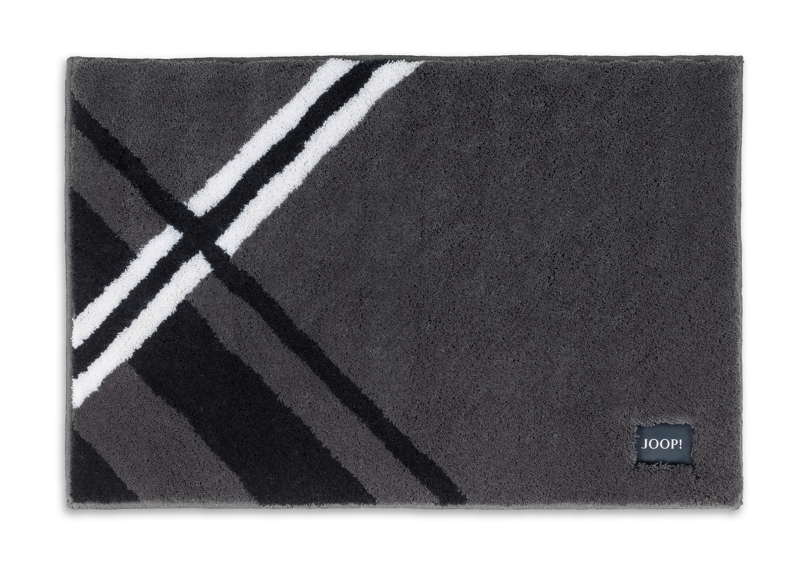 BADTEPPICH Anthrazit, Grau 70/120 cm  - Anthrazit/Grau, Basics, Textil (70/120cm) - Joop!