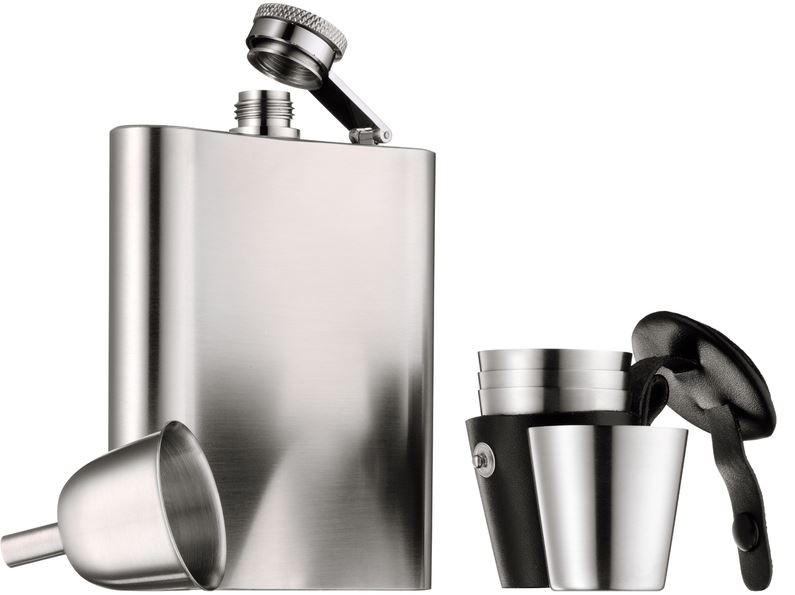 WMF Flachmannset Manhattan Edelstahl 10x13 cm