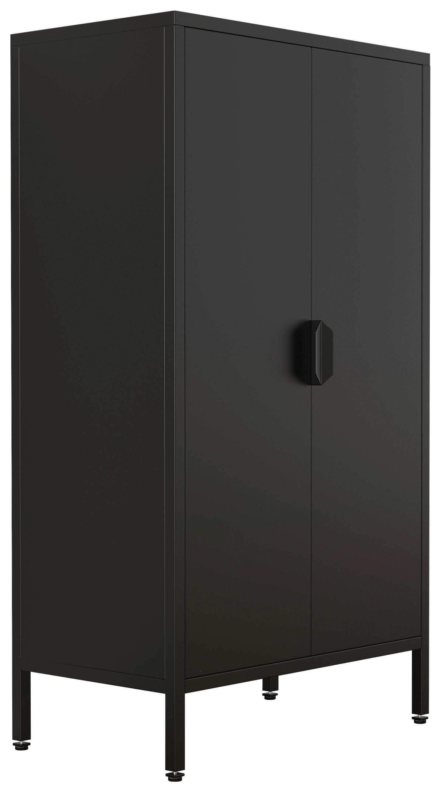 HIGHBOARD Flokas 60/110/35 cm  - Schwarz, Design, Metall (60/110/35cm) - MID.YOU