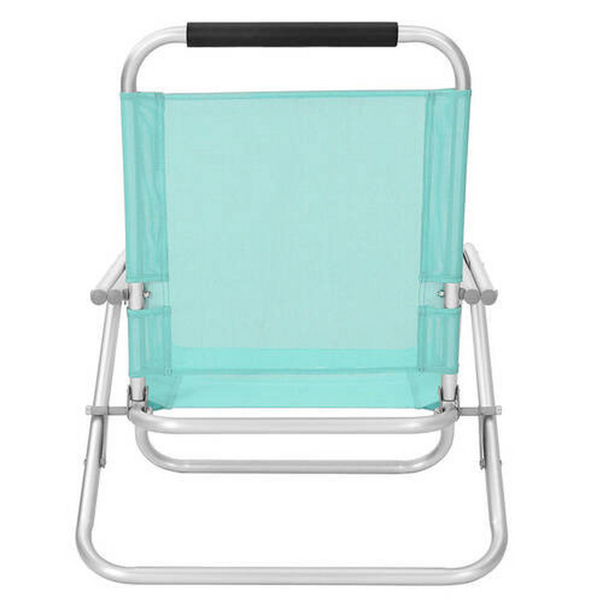 PLÁŽOVÉ KŘESLO, kov, textil - mátově zelená/barvy hliníku, Basics, kov/textil (59/71/59cm) - Modante