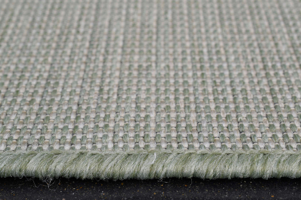 FLACHWEBETEPPICH 120/170 cm Amalfi Grün, Weiß, Hellgrün  - Weiß/Hellgrün, KONVENTIONELL, Textil (120/170cm) - Novel