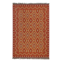 HANDWEBTEPPICH 80/150 cm Clare Creme, Rostfarben, Dunkelorange  - Rostfarben/Dunkelorange, LIFESTYLE, Textil (80/150cm)