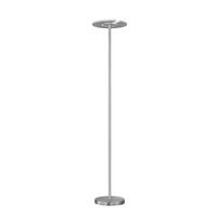 LED-STEHLEUCHTE - Weiss/Nickelfarben, Basics, Glas/Metall (35/180cm) - Fischer & Honsel