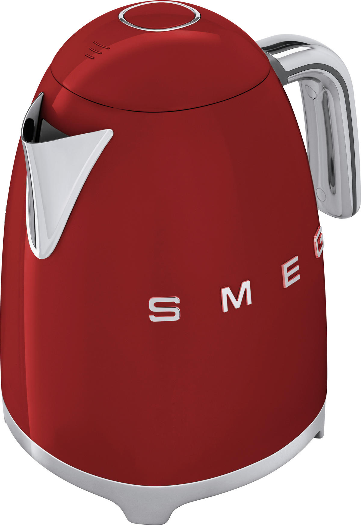 WASSERKOCHER 1,7 L  - Chromfarben/Rot, Basics, Kunststoff/Metall (22,3/24,8/17,1cm) - SMEG