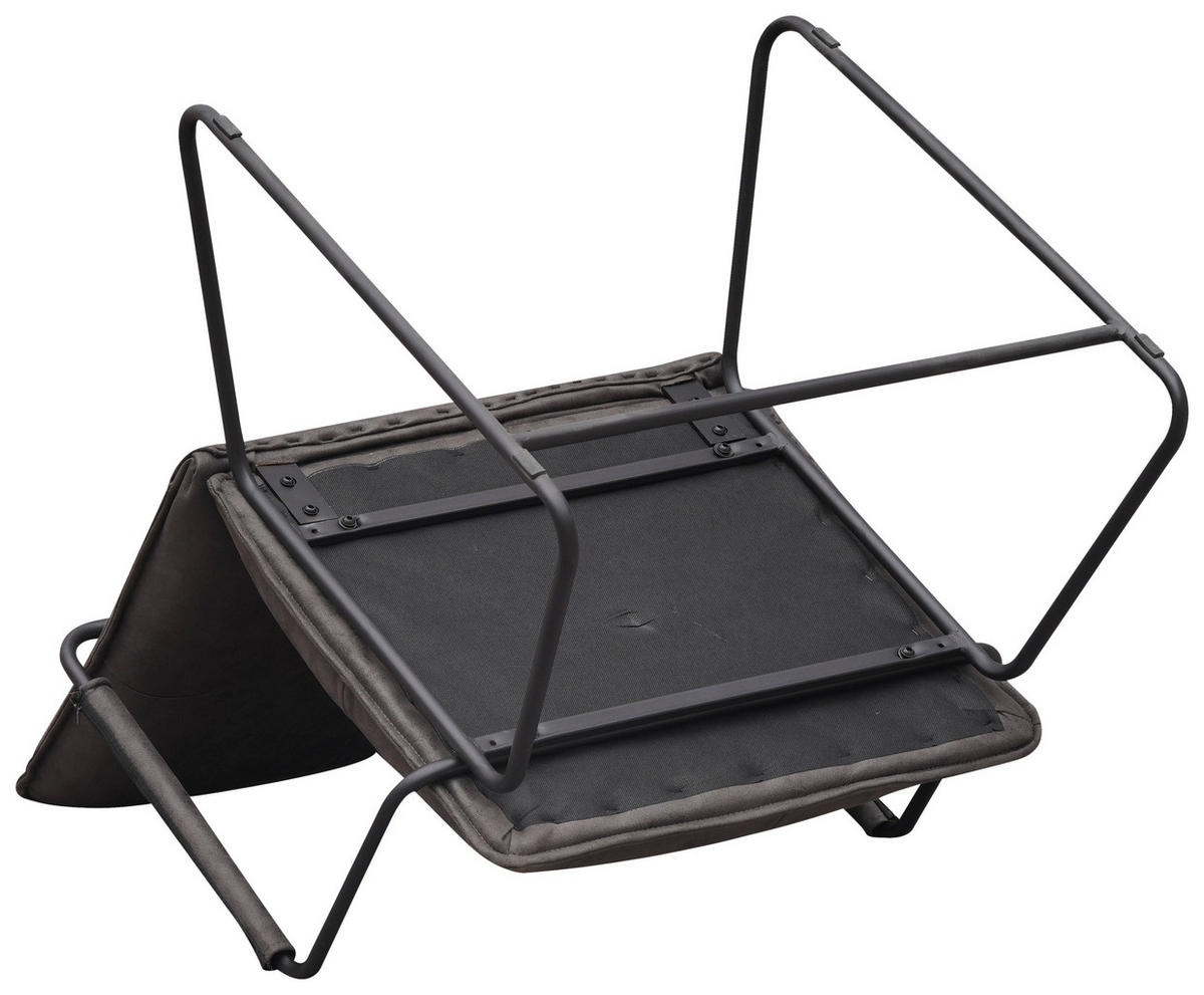 SESSEL Anthrazit    - Anthrazit/Schwarz, MODERN, Textil/Metall (65/80/68cm) - MID.YOU