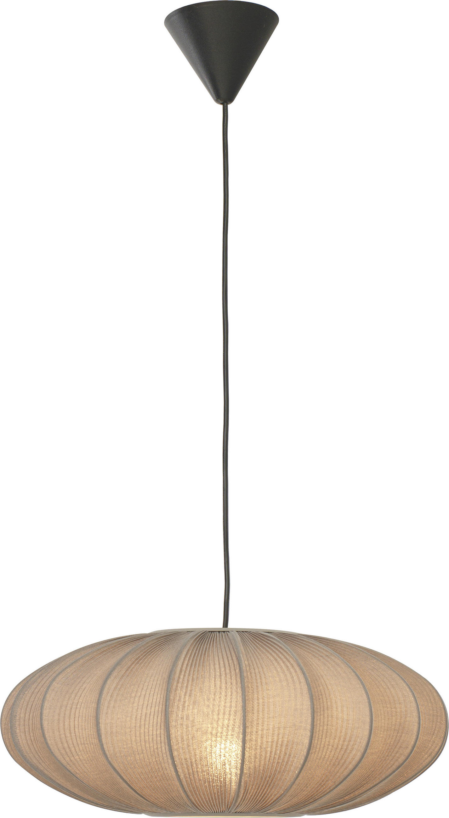 HÄNGLAMPA 45/35-150/45 cm  - greige/grå, Klassisk, metall/textil (45/35-150/45cm)