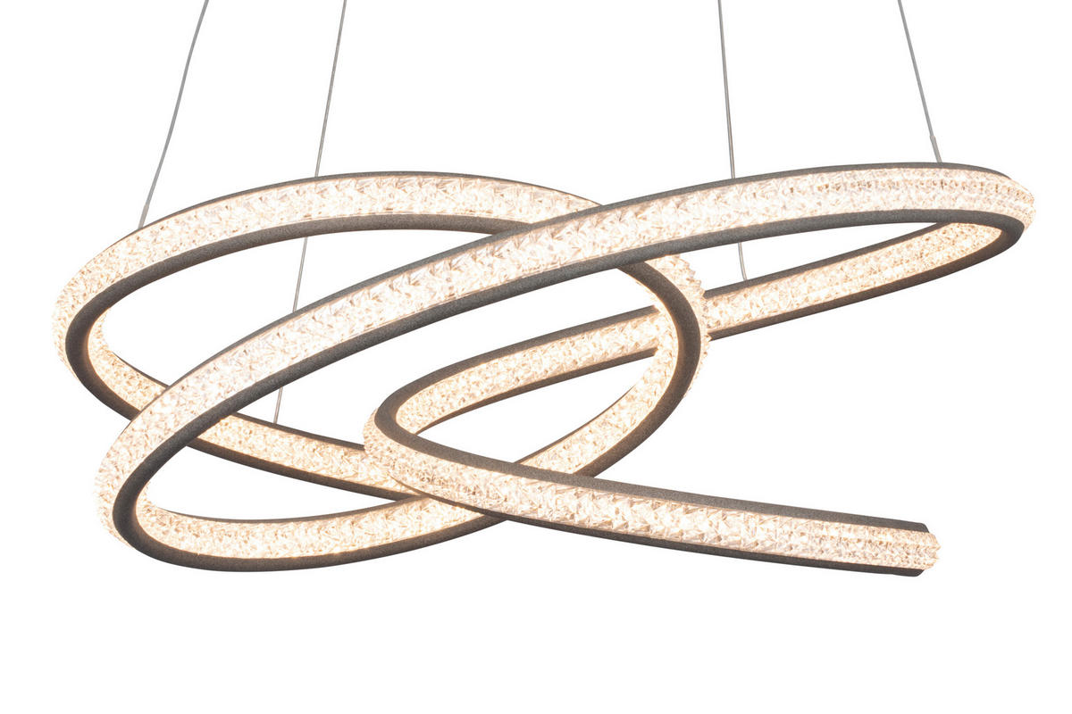 ZÁVESNÉ LED SVIETIDLO, 55/120 cm  - biela, Design, plast (55/120cm) - Ambiente