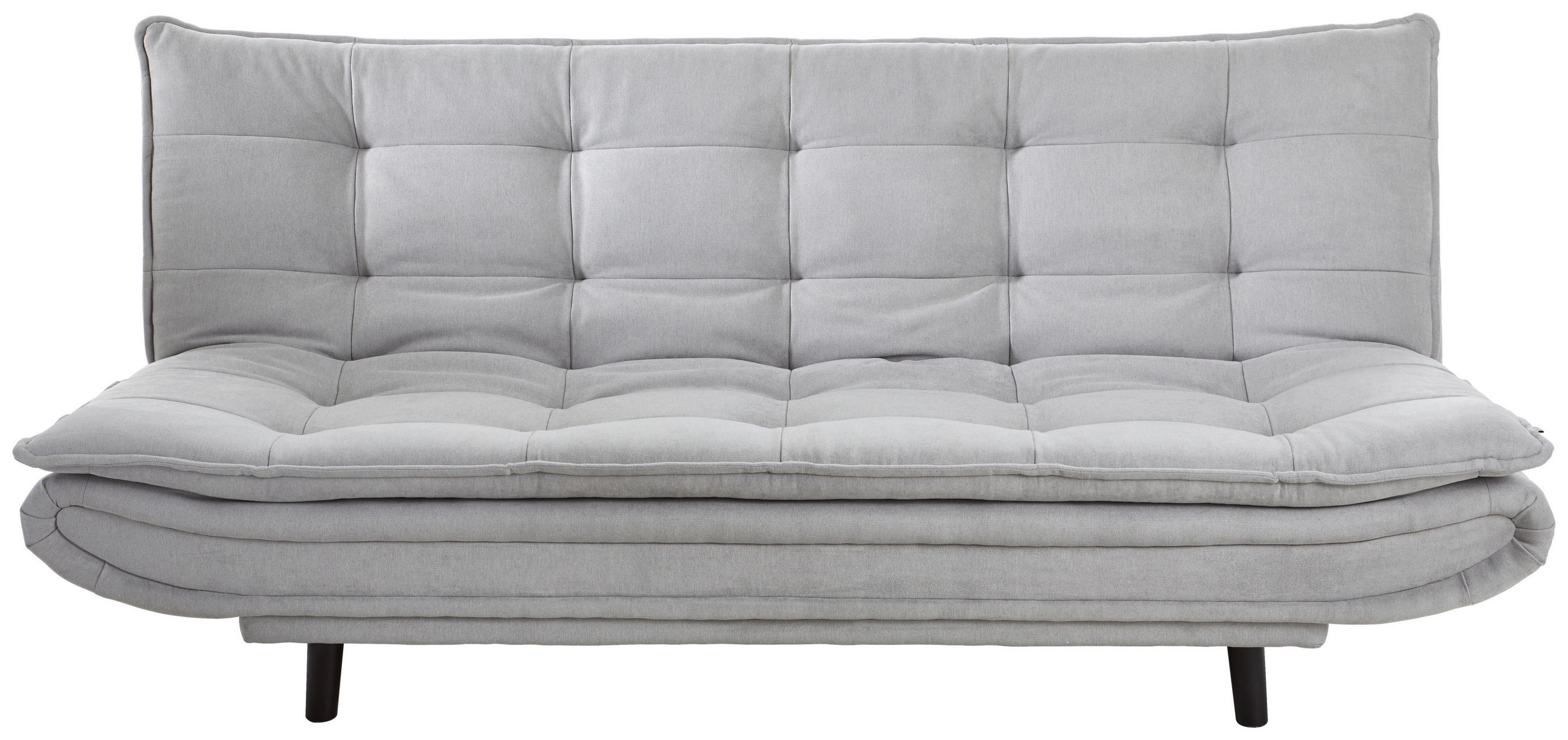 SCHLAFSOFA in Textil Silberfarben  - Silberfarben/Schwarz, Design, Holz/Textil (194/100/90cm) - Ti'me